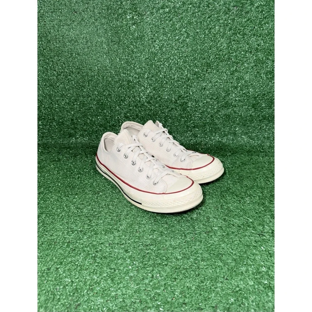 Converse Chuck 70 Low OX Womens Size 9 White Casual Skate Shoes Retro Sneakers